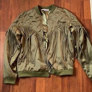 Endless Rose green bomber jacket